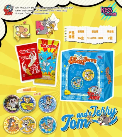 New Tom and Jerry Cards 80th Anniversary Anime Collection Cards Mistery Box Board Games Toys Birthday Gifts for Boys and Girls - Image 2