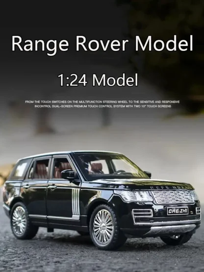 New 1:24 Range Rover Sport Alloy Car Model Simulation Sound And Light Pull Back Toy Car Metal Suv Boys Collection Ornaments Gift