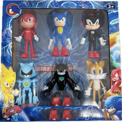 Cartoon Anime Sonics Doll Desktop Decoration Action Figure 1-3 Generations Hand Operated Best Birthday Gift 6pcs Party Desktop - Image 3