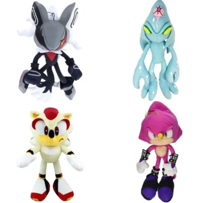 Cartoon Anime Super Sonics Toy Doll Infinite Shadow The Hedgehog Lovely Graffiti Printing Children Toy Movies Christmas Gifts