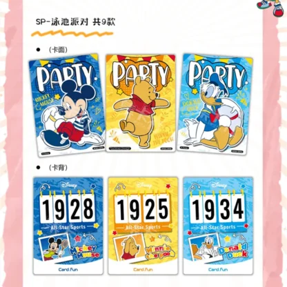 Card Fun Disney Stars Games Cards Winnie the Pooh Mickey Mouse Collection Anime Peripherals Version Cards Hobby Gifts Toys - Image 5