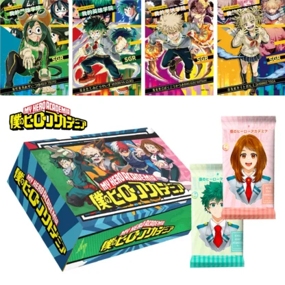 New My Hero Academia Game Cards Bakugou Katsuki Todoroki Shoto Cosplay Hardcover Collection Anime Poker Children Toy Gift