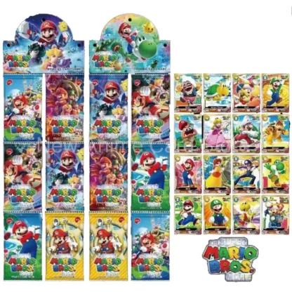 288 PCS Mario Card Super Mario Bros Classic Arcade Cabinet Game Memory Killing Crystal Limited Quicksand Collection Cards Toys