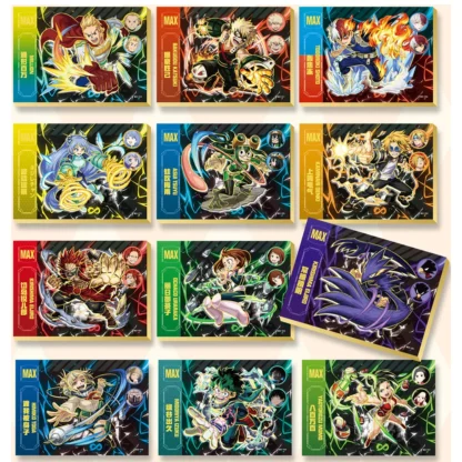 New My Hero Academia Game Cards Bakugou Katsuki Todoroki Shoto Cosplay Hardcover Collection Anime Poker Children Toy Gift - Image 3