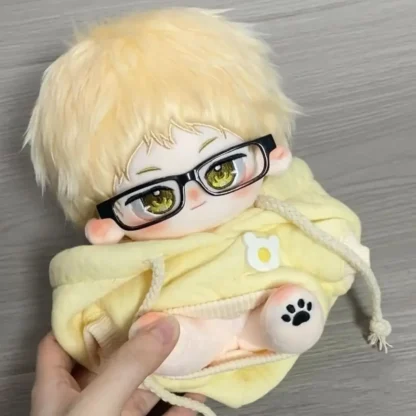 20cm Stuffed Haikyuu!! CuteTsukishima Kei Animation Doll Toys for Children Adults Collectible Dress-up Plush Puppet Dolls Gift