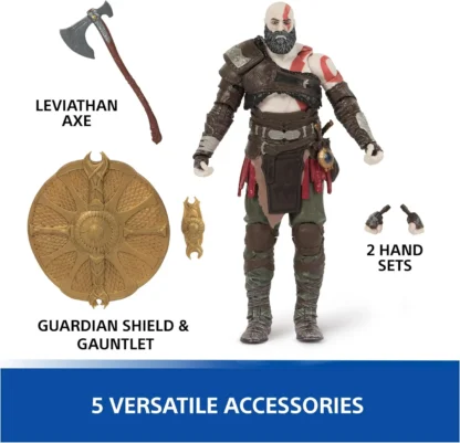 Spin Master Toys God of War Ragnarok Kratos 6-inch Movable Figures Figures The Shapes Collection, for PS5 Fans & Collectors - Image 2