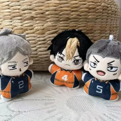 Anime Key Chain Haikyuu Plush Doll Hinata Shoyo kageyama tobio Game Pendant Keychain Soft Stuffed Toy Kids Christmas Gift - Image 3