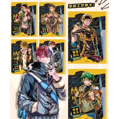 New My Hero Academia Game Cards Bakugou Katsuki Todoroki Shoto Cosplay Hardcover Collection Anime Poker Children Toy Gift - Image 6