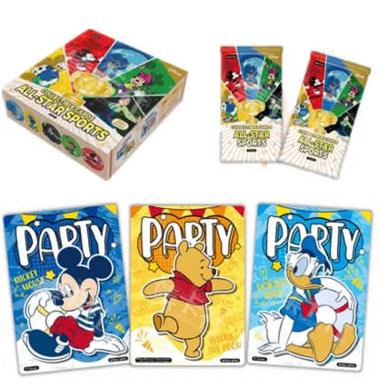 Card Fun Disney Stars Games Cards Winnie the Pooh Mickey Mouse Collection Anime Peripherals Version Cards Hobby Gifts Toys