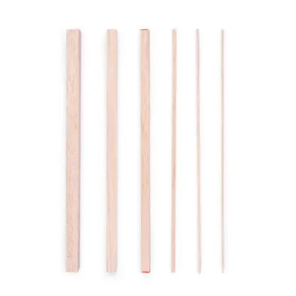 2/3/4/10/12/15mm Balsa Wood Craft Square Cudgel Model Toys Building Carving DIY Handicraft Educational Making Accessories Stick - Image 6