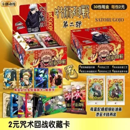 Jujutsu Kaisen Card Gojo Satoru Fushiguro Megumi Itadori Yuji Warlock Japanese Anime Character Games Collection Card Toy Gift - Image 4