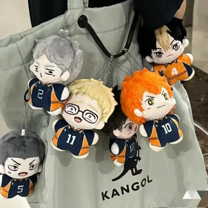 Anime Key Chain Haikyuu Plush Doll Hinata Shoyo kageyama tobio Game Pendant Keychain Soft Stuffed Toy Kids Christmas Gift - Image 2