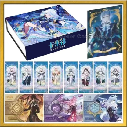 Genshin Impact Card Game Character Aether Lumine Classic Collection Cards Peripheral For Children Birthday Gifts