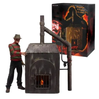 NECA NIGHTMARE ON ELM STREET - FREDDY'S FURNACE DIORAMA Action Figure Measures 9 1