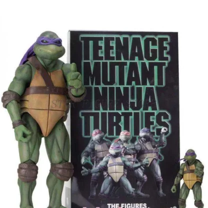 18cm NECA Ninja Turtle Action Figure Raph Leonardo Donatello Figurine PVC Doll 1990 Film Collection Movable Model Toys for Gifts 3