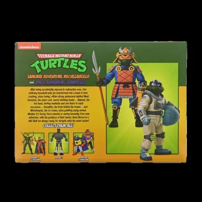 NECA Teenage Mutant Ninja Turtles TMNT Warrior Turtle Space Turtle Classic Colors Version 7-Inch 2pk Scale Action Figure 5