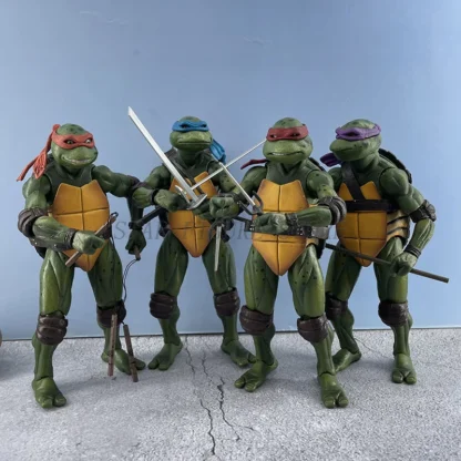 18cm NECA Ninja Turtle Action Figure Raph Leonardo Donatello Figurine PVC Doll 1990 Film Collection Movable Model Toys for Gifts 6