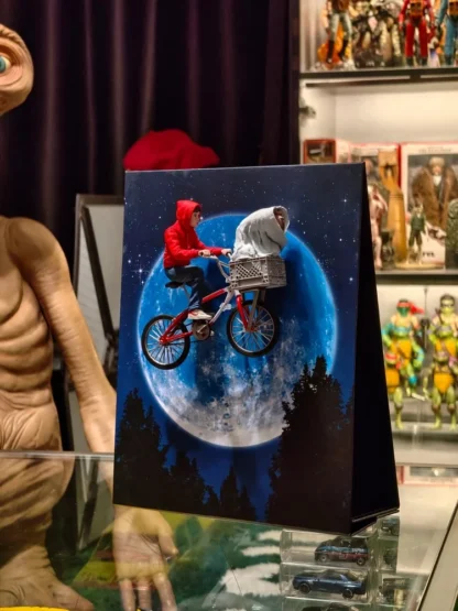 Neca E.T. The Extra-Terrestrial 40th Anniversary E.T. & Elliott With Bicycle Ver Anime Action Figure Model Birthday Gift Toy 2