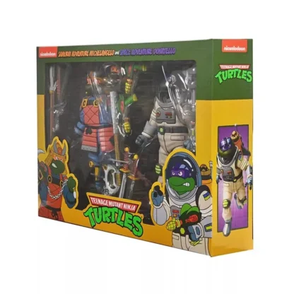 NECA Teenage Mutant Ninja Turtles TMNT Warrior Turtle Space Turtle Classic Colors Version 7-Inch 2pk Scale Action Figure 4