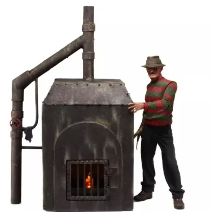 NECA NIGHTMARE ON ELM STREET - FREDDY'S FURNACE DIORAMA Action Figure Measures 9 3