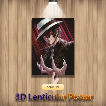 Tanjirou Kibutsuji Muzan Nezuko Demon Slayer Anime 3D Motion Lenticular Poster Pictures For Room Decor Wall Art Without Frame 3