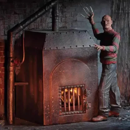 NECA NIGHTMARE ON ELM STREET - FREDDY'S FURNACE DIORAMA Action Figure Measures 9 6