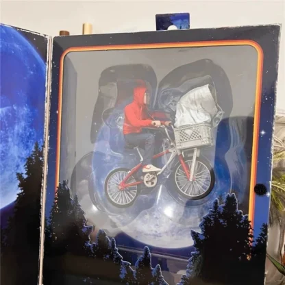 Neca E.T. The Extra-Terrestrial 40th Anniversary E.T. & Elliott With Bicycle Ver Anime Action Figure Model Birthday Gift Toy 5