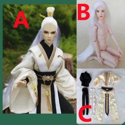 30cm Doll Chinese Ancient Costume Accessories 1/6 Male BJD Doll Figures Flexible Body Boy Doll Long Hair Boyfriend Toys Gift - Image 10