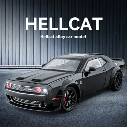 1:24 Dodge Challenger SRT Hellcat Redeye Super Muscle Car Alloy Metal Diecast Car Model Collecting Hobby Decorative Gift Friend