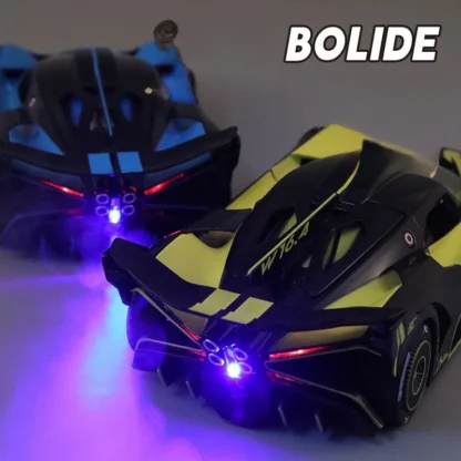 Spray 1/24 Bugatti Bolide Supercar Alloy Model Sound Light Diecast Toy Vehicle Boy Car Toy Gift Collectable Miniature Home Decor - Image 4