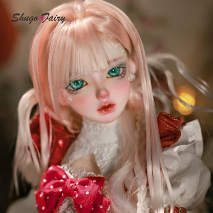 ShugaFairy Delia 1/4 Bjd Dolls Fullset Original Face Snowflake Makeup Winter Christmas Style Snow Elf Cake Dress Resin Dolls - Image 2