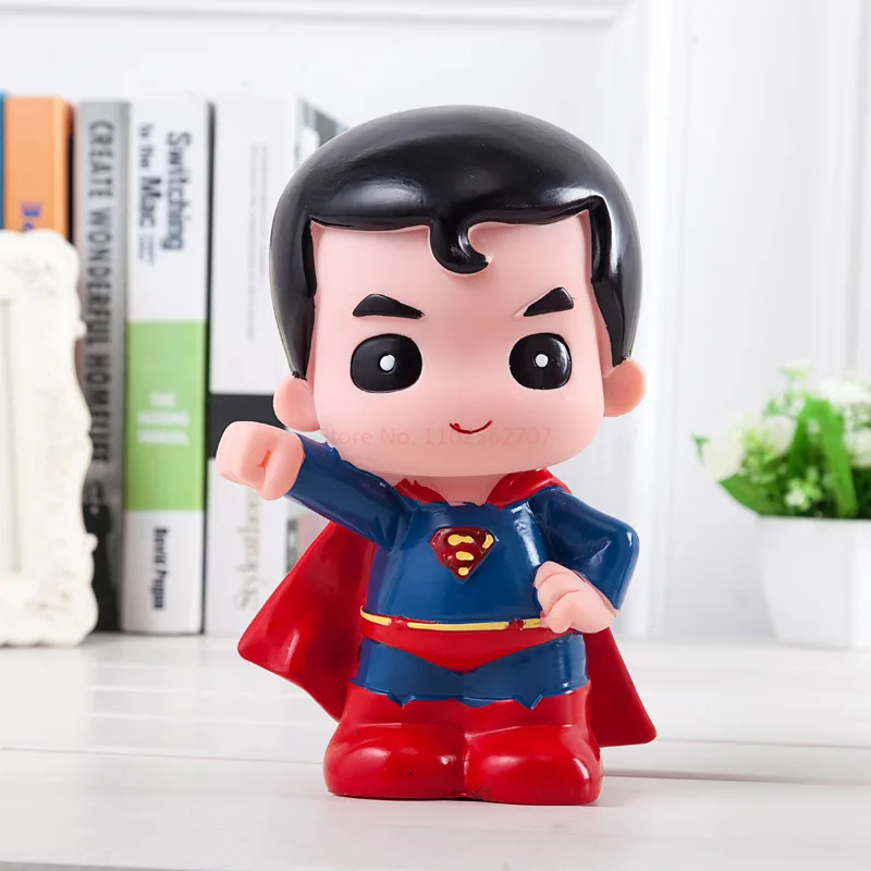 Cute Marvel Figures Anime Spiderman Iron Man America Captain America Hulk Avengers Originality Piggy Bank Kid Figure Doll Gift