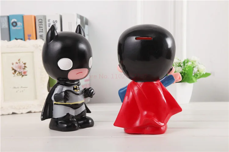 Cute Marvel Figures Anime Spiderman Iron Man America Captain America Hulk Avengers Originality Piggy Bank Kid Figure Doll Gift