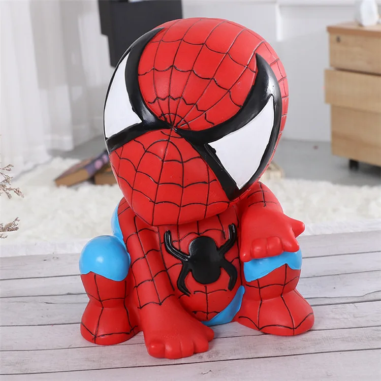 Cute Marvel Figures Anime Spiderman Iron Man America Captain America Hulk Avengers Originality Piggy Bank Kid Figure Doll Gift