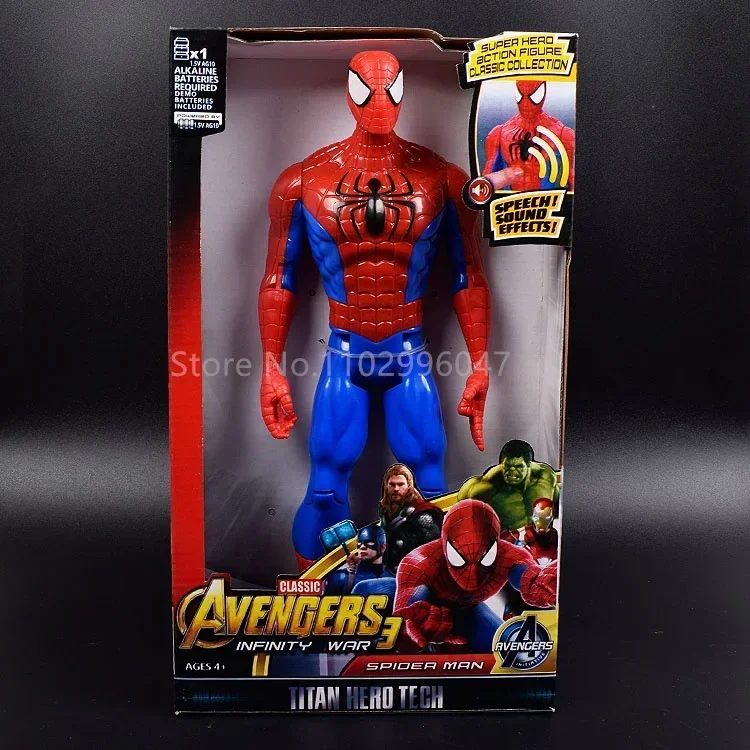 30cm Marvel Figure Avengers Endgame Captain Justice Sound Led Light Super Hero Dolls Toys Pvc Action Figure Model Toy Kids Gift