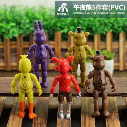 FNAF Figures Freddy Bonnie Foxy Fazbear Fnaf Bonnie Bear Action Figure PVC Collection Nightmare Fredbear Balloon Dolls Model Toy - Image 5