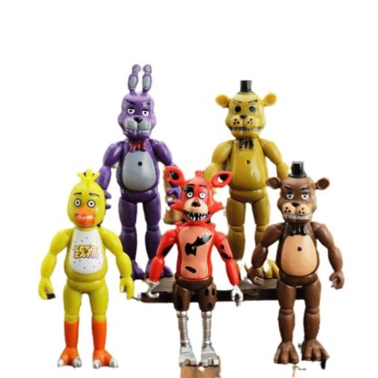 FNAF Figures Freddy Bonnie Foxy Fazbear Fnaf Bonnie Bear Action Figure PVC Collection Nightmare Fredbear Balloon Dolls Model Toy - Image 3