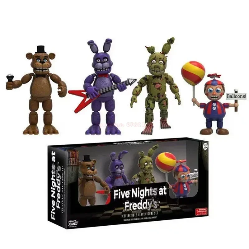 Adventure Game Action Figures FNAF Bear Midnight Harem At Five Nights Security Breach Bonnie Howth Chica Model Doll Toy For Gift