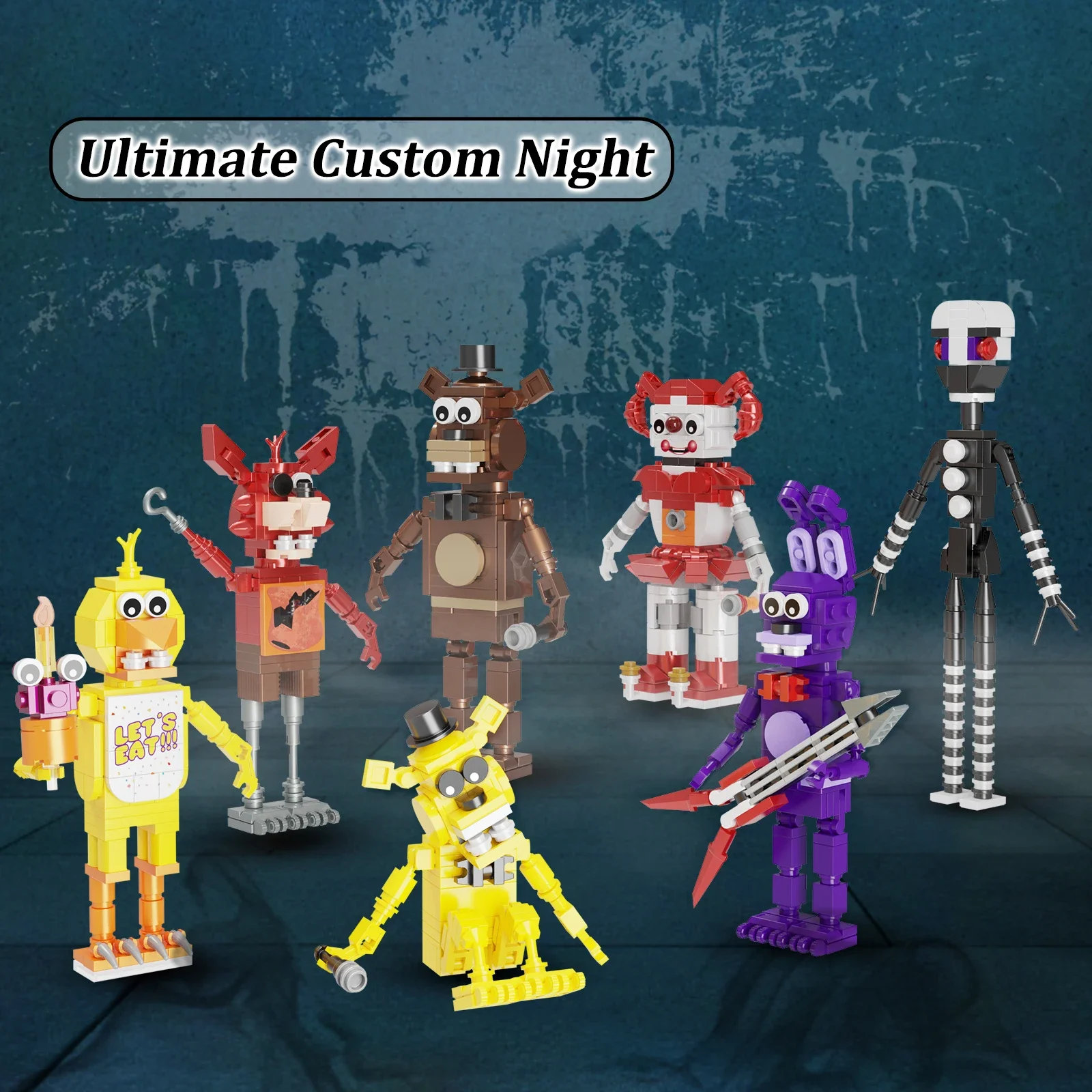 NEW Horror Nights Game Freddyed Stage Ideas Movie Figures Building Blocks Set,Game Fans Children Christmas Gifts