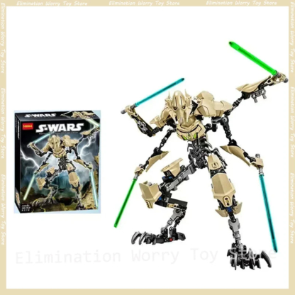 Hot STARS WARS Action Figure General Robot Anime Figure Grievous With Lightsaber Hilt Combat Weapon Model Toy Birthday Gifts - Image 6