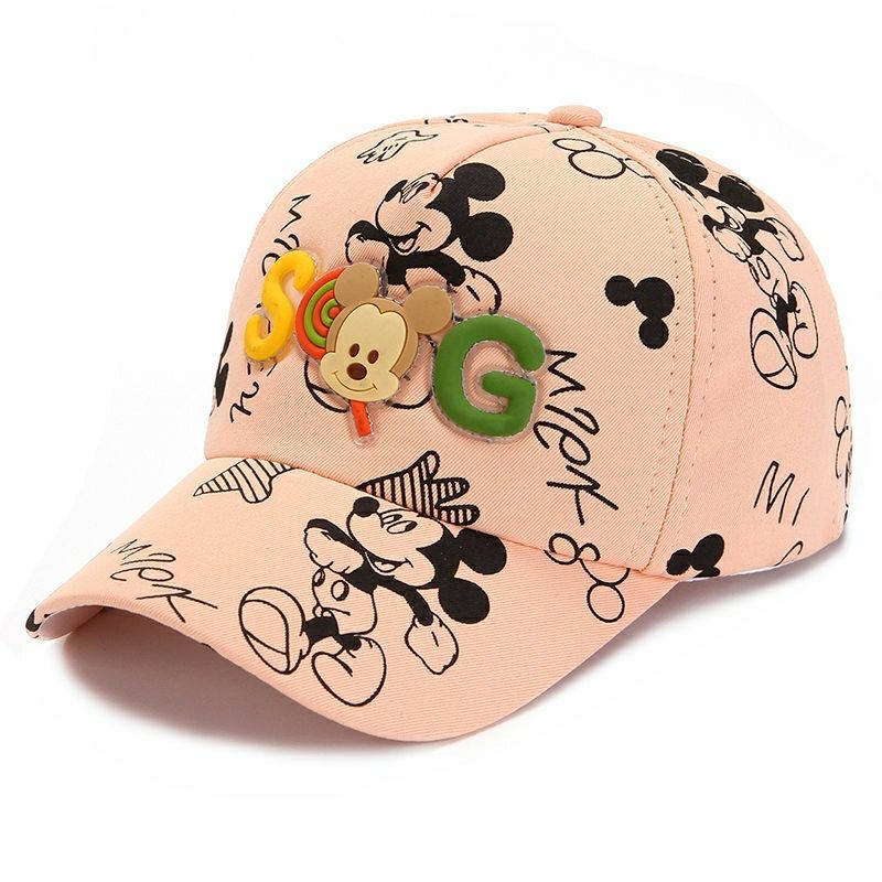 Disney Mickey 2025 New Kids Hat Cartoon Fashion Boys Sun Hat Luxury Brand High Quality Adjustable Outdoor Kids Baseball Cap