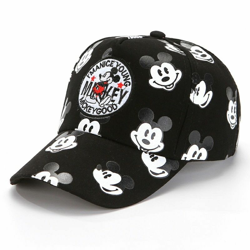 Disney Mickey 2025 New Kids Hat Cartoon Fashion Boys Sun Hat Luxury Brand High Quality Adjustable Outdoor Kids Baseball Cap