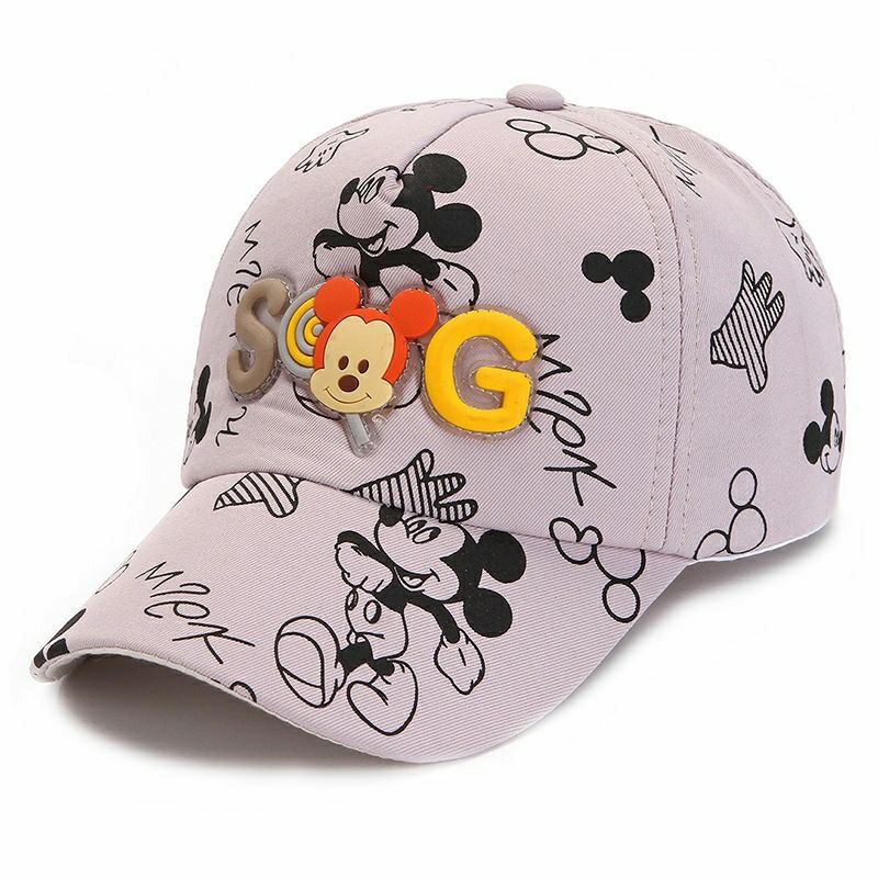 Disney Mickey 2025 New Kids Hat Cartoon Fashion Boys Sun Hat Luxury Brand High Quality Adjustable Outdoor Kids Baseball Cap