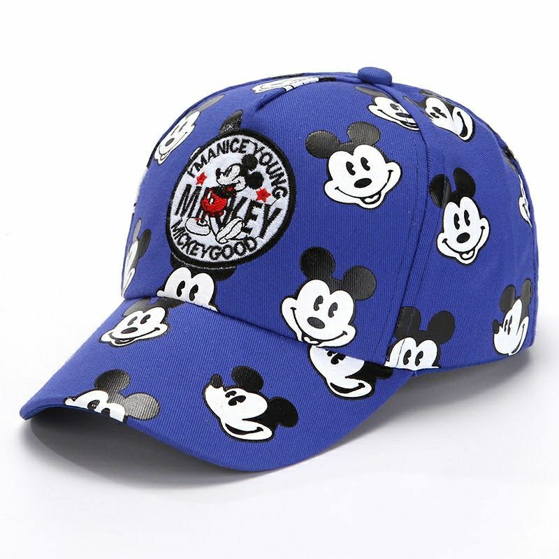 Disney Mickey 2025 New Kids Hat Cartoon Fashion Boys Sun Hat Luxury Brand High Quality Adjustable Outdoor Kids Baseball Cap