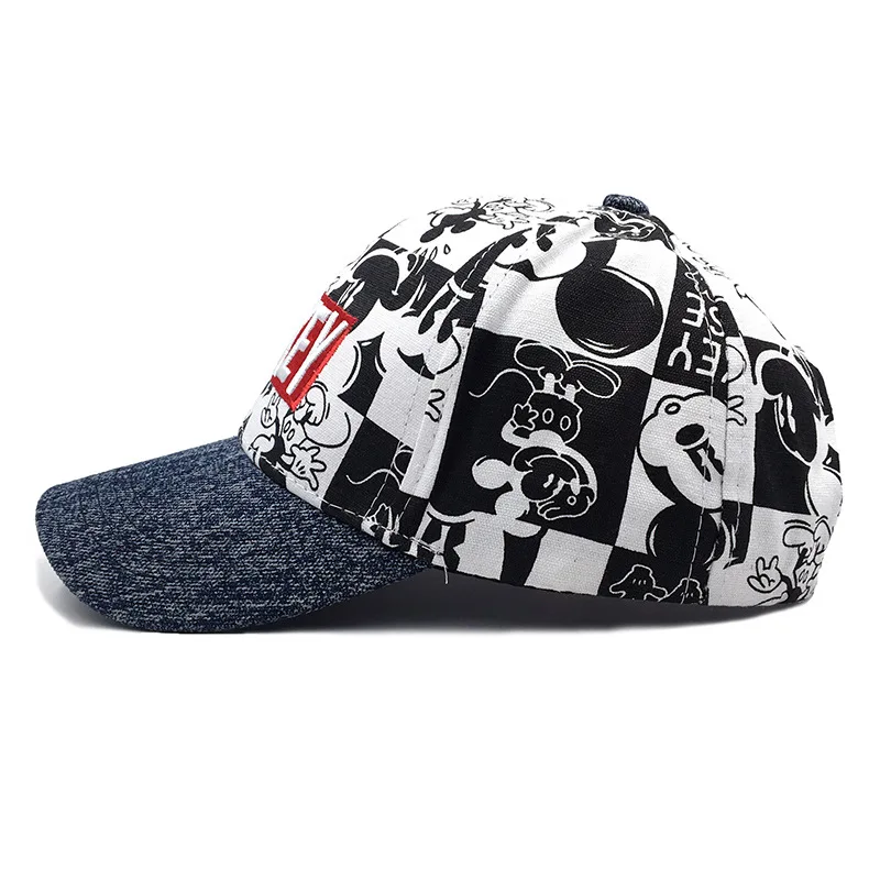 Disney Mickey New Children's Hat Fashion Cartoon Casual Children's Baseball Hat Adjustable Outdoor Children's Hat High Quality