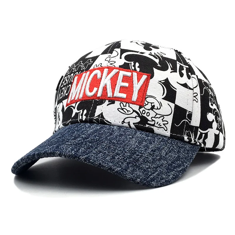 Disney Mickey New Children's Hat Fashion Cartoon Casual Children's Baseball Hat Adjustable Outdoor Children's Hat High Quality