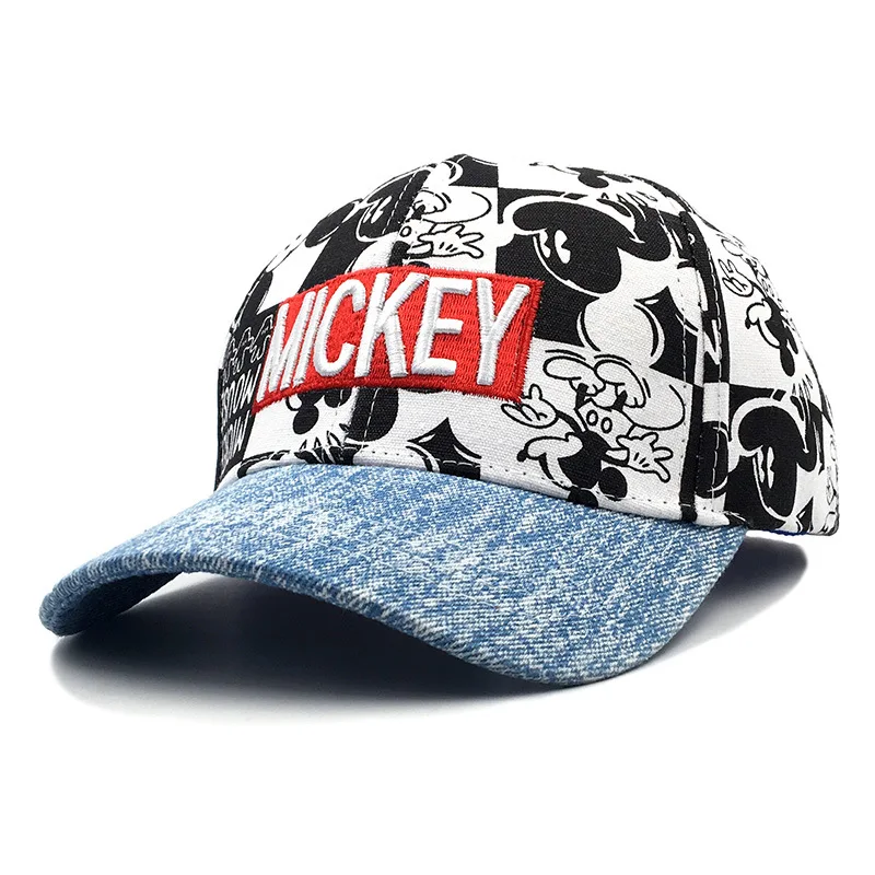 Disney Mickey New Children's Hat Fashion Cartoon Casual Children's Baseball Hat Adjustable Outdoor Children's Hat High Quality