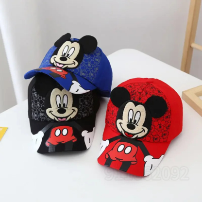 Disney Mickey 2024 New Children's Hat Luxury Brand Fashion Trend Boys Sun Hat Cartoon Adjustable Boys and Girls Baseball Caps - Image 2