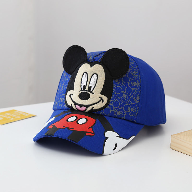 Disney Mickey 2024 New Children's Hat Luxury Brand Fashion Trend Boys Sun Hat Cartoon Adjustable Boys and Girls Baseball Caps