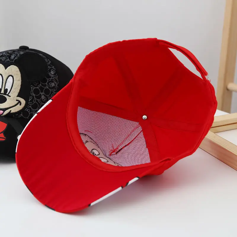 Disney Mickey 2024 New Children's Hat Luxury Brand Fashion Trend Boys Sun Hat Cartoon Adjustable Boys and Girls Baseball Caps